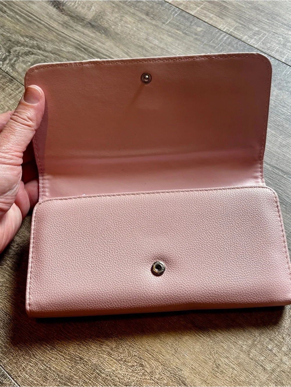 NWT Couture Gems Blush Pink Vegan Leather Checkbook Wallet